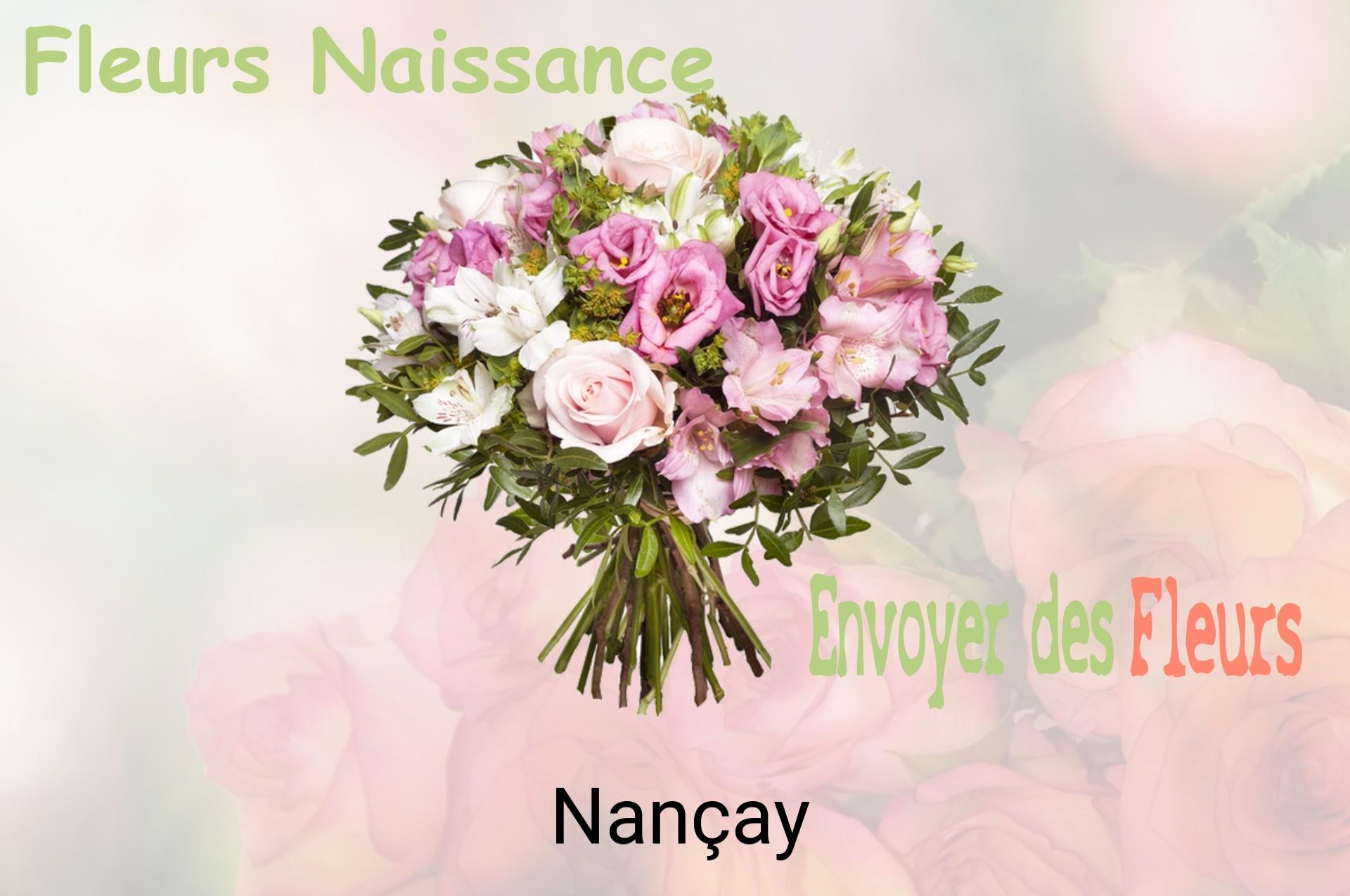 Bouquet de fleurs de naissance livré à Nançay